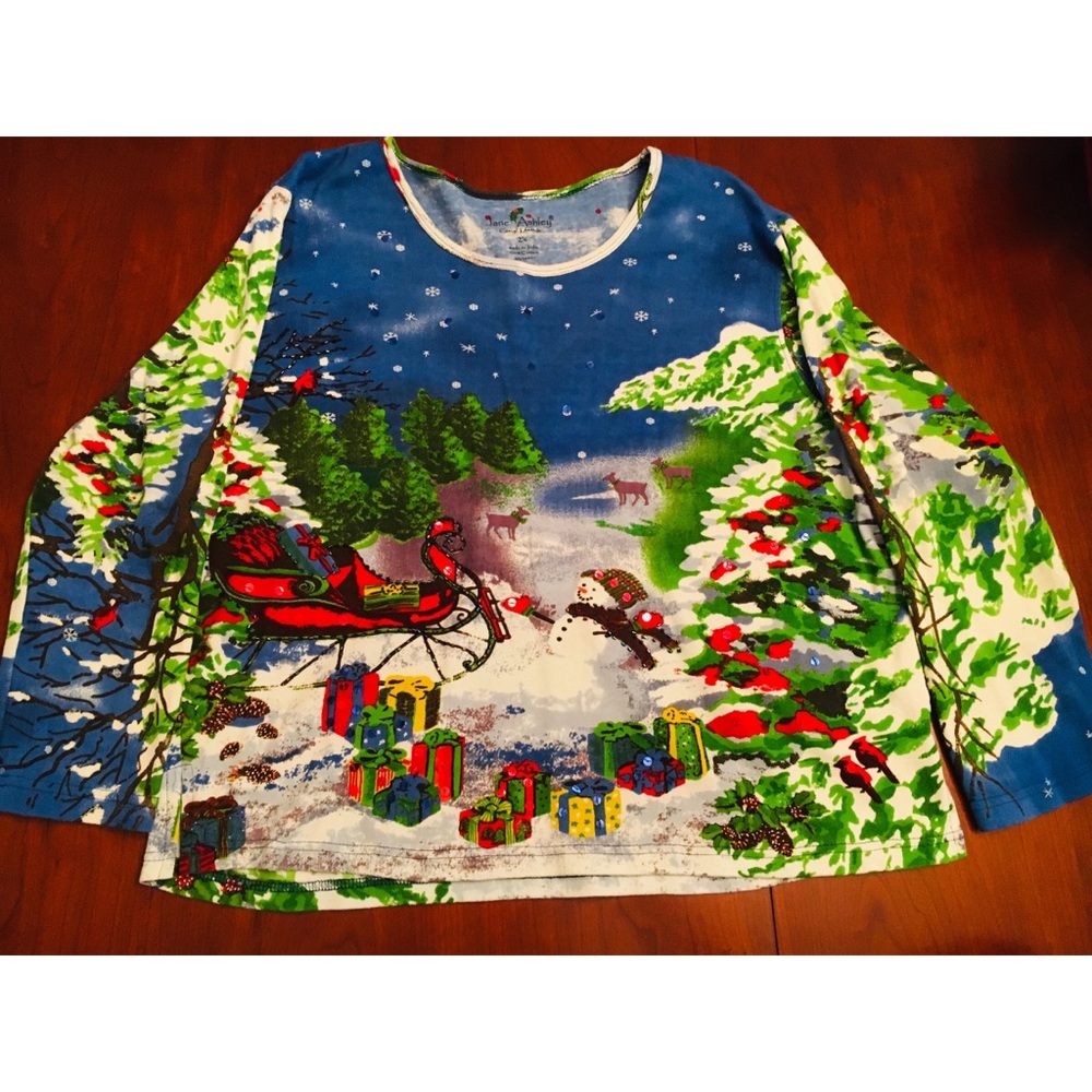 ⭐️sold⭐️ Jane Ashley Ugly Christmas Sweater Top